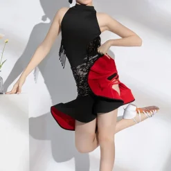 Kids' Dancewear Skirts Tassel Girls' Performance Daily Wear Sleeveless Natural Spandex