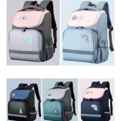 Kids Dinosaur Backpack for Boys – Cute Waterproof Elementary School Bag with Reflective Strips, Lightweight Bookbag for Back to School