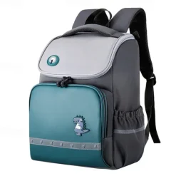 Kids Dinosaur Backpack for Boys – Cute Waterproof Elementary School Bag with Reflective Strips, Lightweight Bookbag for Back to School