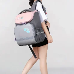 Kids Dinosaur Backpack for Boys – Cute Waterproof Elementary School Bag with Reflective Strips, Lightweight Bookbag for Back to School