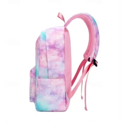 Kid's Girls' Backpack School Bag Bookbag Functional Backpack School Backpack Bookbag School Polyester Adjustable Large Capacity Lightweight Zipper Light Pink Pink Light Purple
