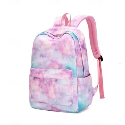 Kid's Girls' Backpack School Bag Bookbag Functional Backpack School Backpack Bookbag School Polyester Adjustable Large Capacity Lightweight Zipper Light Pink Pink Light Purple