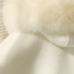 Kids Girls' Cape Solid Color Active Outdoor Cotton Coat Outerwear 2-13 Years Fall Peach Red Camel