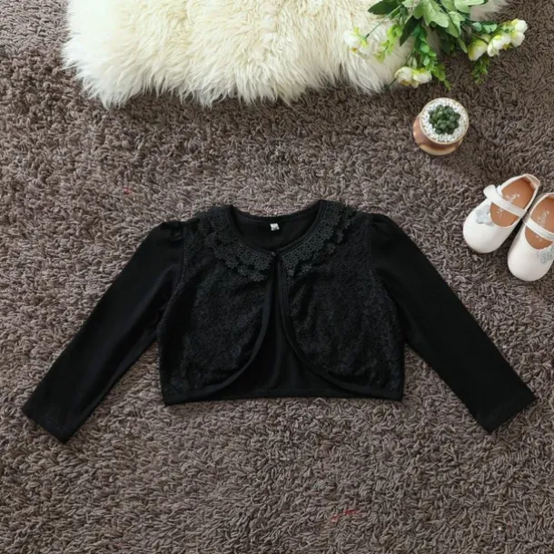 Kids Girls' Cardigan Solid Color School Long Sleeve Button Active Cotton 4 years+ Spring Red plus velvet White plus velvet Black