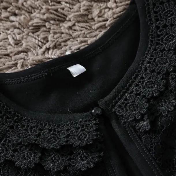 Kids Girls' Cardigan Solid Color School Long Sleeve Button Active Cotton 4 years+ Spring Red plus velvet White plus velvet Black