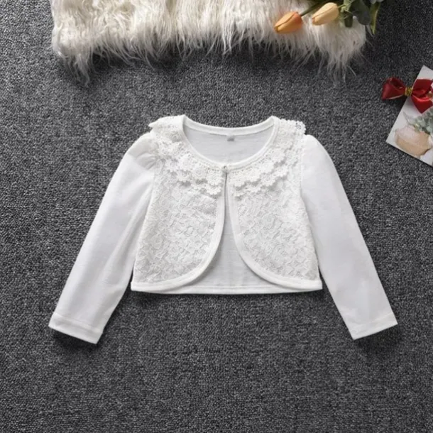 Kids Girls' Cardigan Solid Color School Long Sleeve Button Active Cotton 4 years+ Spring Red plus velvet White plus velvet Black