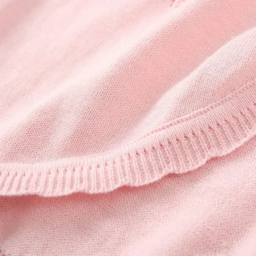 Kids Girls' Cardigan Solid Color School Long Sleeve Daily 4 years+ Fall White Yellow Pink