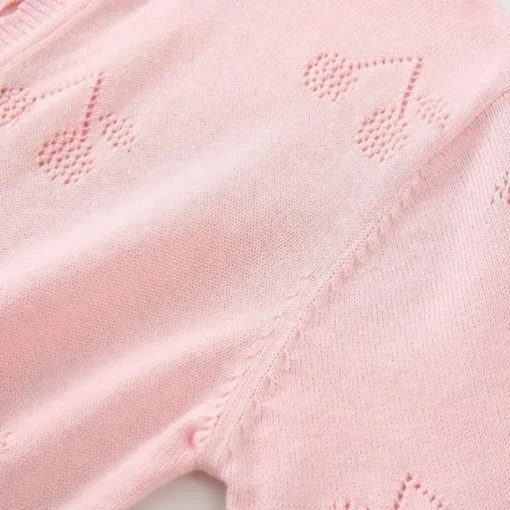 Kids Girls' Cardigan Solid Color School Long Sleeve Daily 4 years+ Fall White Yellow Pink