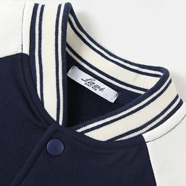 Kids Girls' Coat Color Block Streetwear Patchwork Vacation Cotton Coat Outerwear 4-12 Years Spring Black