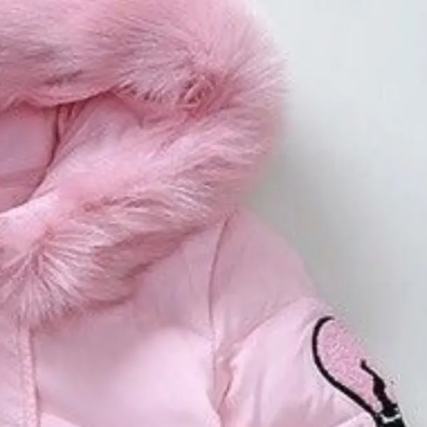 Kids Girls' Down Coat Cartoon Active Outdoor Coat Outerwear 4-13 Years Winter Black Pink