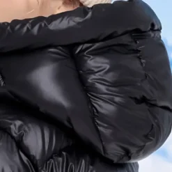 Kids Girls' Down Coat Kids Puffer Jacket Active Zipper School Coat Outerwear 4-13 Years Spring Black