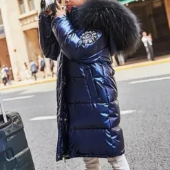 Kids Girls' Down Coat Kids Puffer Jacket Cool Outdoor Coat Outerwear 3-12 Years Fall Black Blue