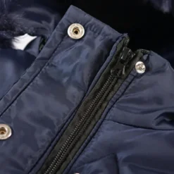 Kids Girls' Down Coat Kids Puffer Jacket Active Pocket School Coat Outerwear 4-12 Years Winter Deep red Black Navy Blue