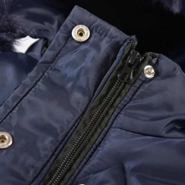 Kids Girls' Down Coat Kids Puffer Jacket Active Pocket School Coat Outerwear 4-12 Years Winter Deep red Black Navy Blue