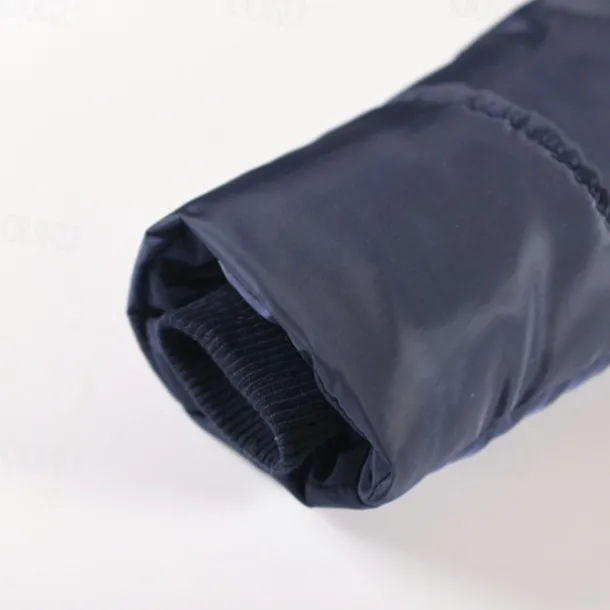 Kids Girls' Down Coat Kids Puffer Jacket Active Pocket School Coat Outerwear 4-12 Years Winter Deep red Black Navy Blue