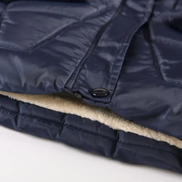 Kids Girls' Down Coat Kids Puffer Jacket Active Pocket School Coat Outerwear 4-12 Years Winter Deep red Black Navy Blue