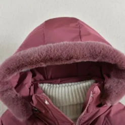 Kids Girls' Down Coat Solid Color Active Zipper School Coat Outerwear 3-10 Years Spring Button pearl black Button Pearl Rouge Color Button Pearl Burgundy