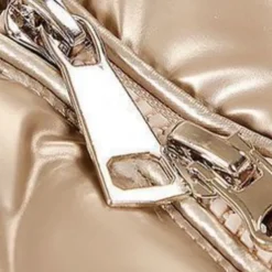 Kids Girls' Down Coat Solid Color Active Outdoor Cotton Coat Outerwear 4-12 Years Fall Black Golden Sky Blue