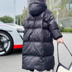 Kids Girls' Down Coat Solid Color Fashion Pocket School Coat Outerwear 4-12 Years Fall Black Purple