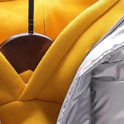 Kids Girls' Down Jacket Vest Coat Puffer Jacket Long Sleeve Black Silver Champagne Kids Puffer Jacket Solid Color Fall Winter Fashion School 7-13 Years