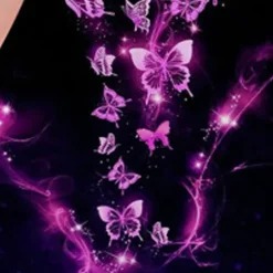 Kids Girls' Dress Graphic Butterfly Sleeveless Outdoor Casual Fashion Cute Daily Polyester Above Knee Casual Dress A Line Dress Tank Dress Summer Spring 3-12 Years Purple