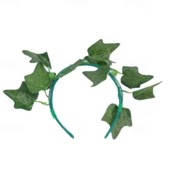 Kids Girls' Dress Party Dress Leaf Witch costume kids halloween custome Sleeveless Performance Special Occasion Mesh Elegant Fashion Beautiful Polyester Knee-length Party Dress Swing Dress Tulle Dress