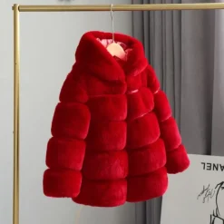 Kids Girls' Faux Fur Coat Solid Color Cute School Coat Outerwear 4 years+ Fall White Champagne Pink