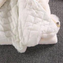 Kids Girls' Faux Fur Coat Solid Color Cute School Coat Outerwear 4 years+ Fall Black White Pink