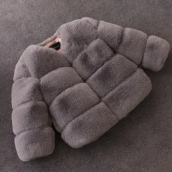 Kids Girls' Faux Fur Coat Solid Color Cute School Coat Outerwear 4 years+ Fall White Pink Red