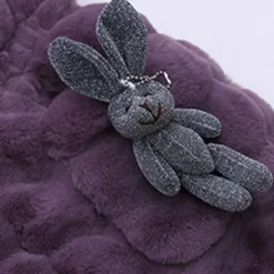 Kids Girls' Faux Fur Coat Solid Color Cute School Coat Outerwear 4 years+ Fall Pink Purple