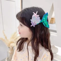 Kids Girls' Hair Accessories Active Sweet Party Birthday Mermaid White Pink