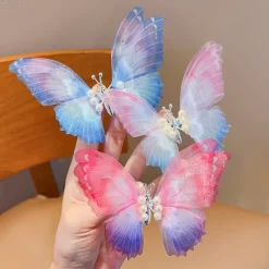 Kids Girls' Hair Accessories Active Sweet Party Birthday Butterfly Pink Blue