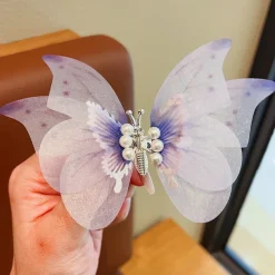 Kids Girls' Hair Accessories Active Sweet Party Birthday Butterfly Pink Blue