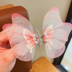 Kids Girls' Hair Accessories Active Sweet Party Birthday Butterfly Pink Blue