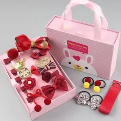 Kids Girls' Hair Accessories Active Sweet Floral Cartoon Floral Style Bow Pink Wine