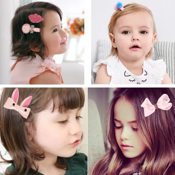 Kids Girls' Hair Accessories Active Sweet Floral Cartoon Floral Style Bow Pink Wine