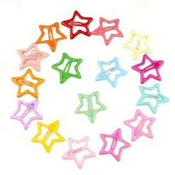 Kids Girls' Hair Accessories Star Cream 42 pieces