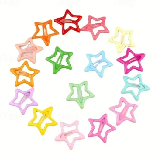 Kids Girls' Hair Accessories Star Cream 42 pieces