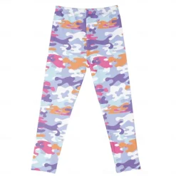 Kids Girls' Leggings Animal Active Outdoor Cotton 3-7 Years Summer Red monkey Purple crown White crown