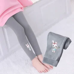 Kids Girls' Leggings Cat Active Outdoor 7-13 Years Spring Black White Pink
