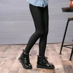 Kids Girls' Leggings Solid Color Daily Outdoor 7-13 Years Summer Black Royal Blue