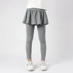 Kids Girls' Leggings Solid Color Active Training 7-13 Years Spring Date red Meat powder Black