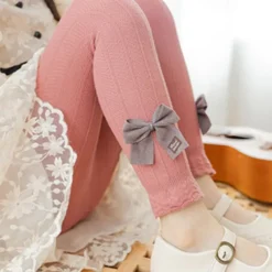 Kids Girls' Leggings Solid Color Fashion Outdoor Cotton 3-7 Years Spring turmeric Black White