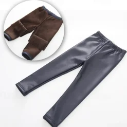 Kids Girls' Leggings Solid Color Active Outdoor 7-13 Years Fall Black Red Navy Blue