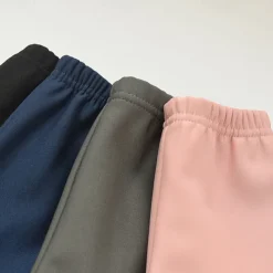 Kids Girls' Leggings Solid Color Active School Cotton 7-13 Years Spring Black Pink Blue