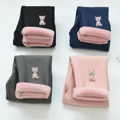 Kids Girls' Leggings Solid Color Active School Cotton 7-13 Years Spring Black Pink Blue