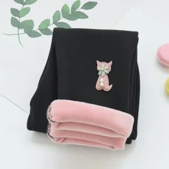 Kids Girls' Leggings Solid Color Active School Cotton 7-13 Years Spring Black Pink Blue