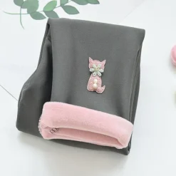 Kids Girls' Leggings Solid Color Active School Cotton 7-13 Years Spring Black Pink Blue