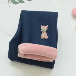 Kids Girls' Leggings Solid Color Active School Cotton 7-13 Years Spring Black Pink Blue