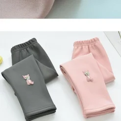 Kids Girls' Leggings Solid Color Active School Cotton 7-13 Years Spring Black Pink Blue